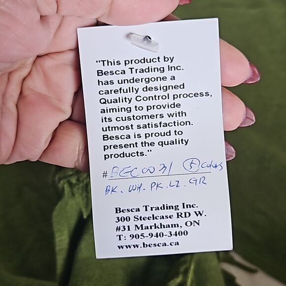 Charm Joah Women's Fringed Scarf One Size Green - Picture 9 of 16